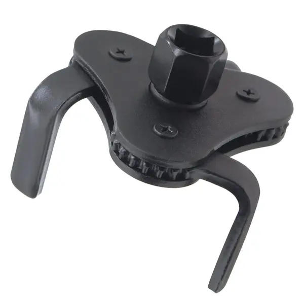 Cheie universala pentru filtru de ulei, 3 brate, Negru, reglabila 55–108 mm, functionare in ambele sensuri, antrenare dubla 1/2" si 3/8", otel calit – pentru autoturisme, SUV, camionete, tractoare