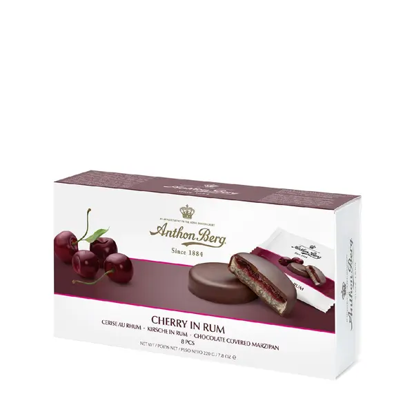 Cherry in rum marzipan 220 gr