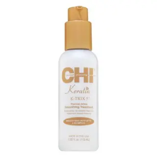 CHI Keratin K-Trix 5 Thermal Active Smoothing Treatment lapte de styling pentru netezire pentru păr aspru si indisciplinat 116 ml