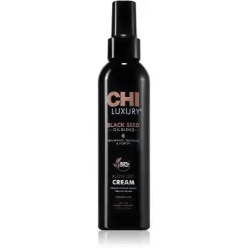 CHI Luxury Black Seed Oil Blow Dry Cream cremă hrănitoare și termo-protectoare pentru netezirea parului