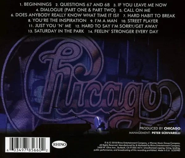 Chicago - Greatest Hits Live | Chicago