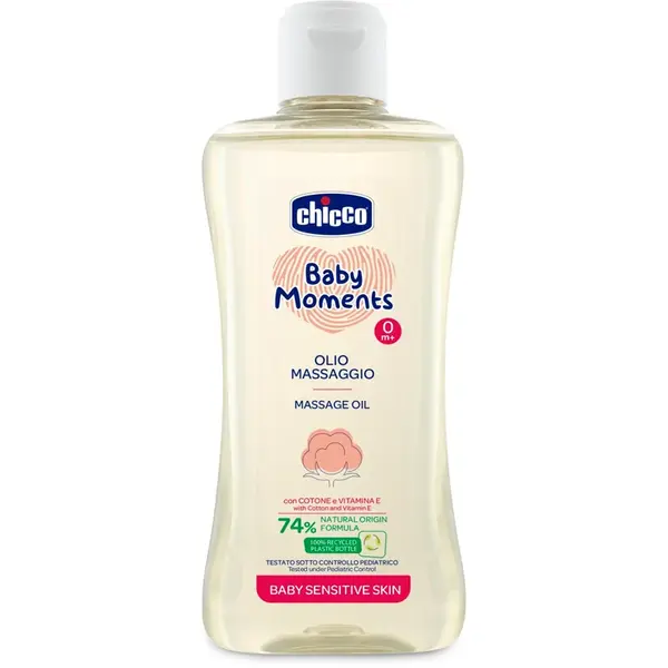 Chicco Baby Moments Sensitive ulei de masaj 200 ml