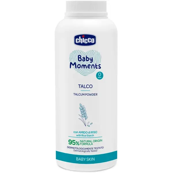 Chicco Baby Moments Talcum Powder pudra de talc pentru copii 150 g
