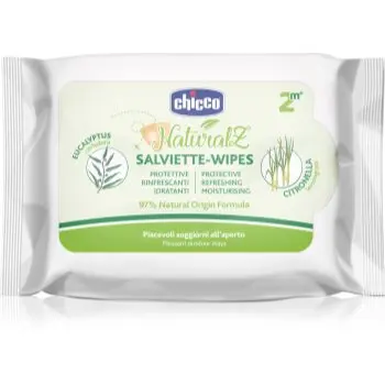 Chicco NaturalZ Protective & Refreshing Wipes șervețele anti-țânțari