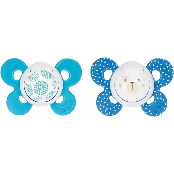 Chicco Physio Comfort 6-16m suzetă Boy-Dots/Bear 2 buc