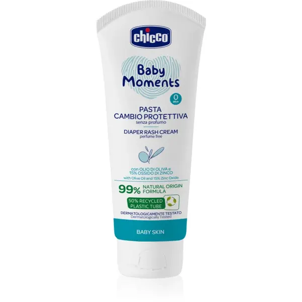 Chicco Protective Diaper Cream crema pentru îngrijirea zilnică a fundulețului pentru nou-nascuti si copii 100 ml