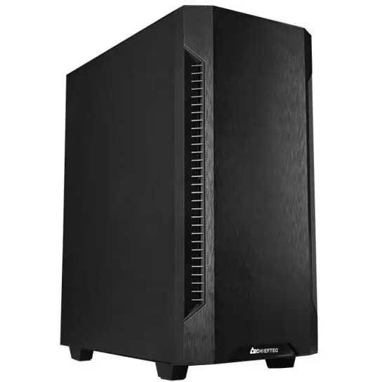 Chieftec Carcasa Chieftec Elox AS-01B-OP, Middle Tower, fara sursa, ATX, Negru
