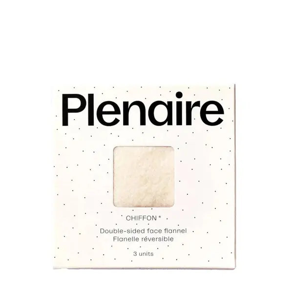 Chiffon double-sided face flannel - 3 units