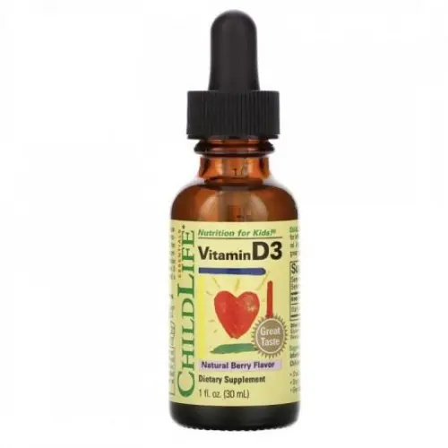 Childlife Essentials Vitamina D3 picaturi copii 500UI 30 ml Zephyr Labs
