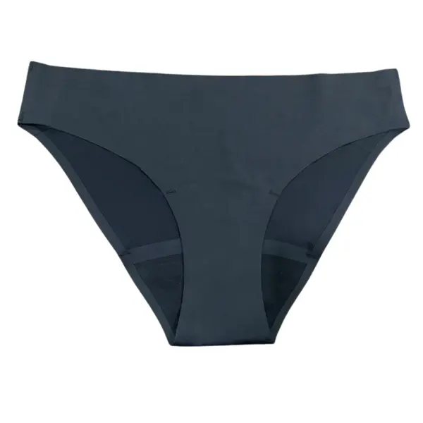 Chilot menstrual Seamless flux moderat negru marimea L, 1 bucata, Femi.Eko