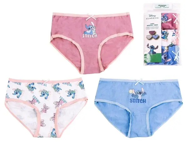 Chiloței pentru copii Cerda - Disney Lilo & Stitch, 3 bucăți, 6-8 ani