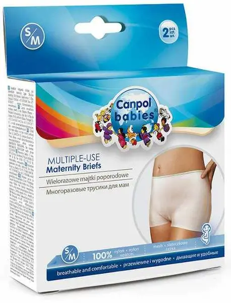 Chiloti maternitate de unica folosinta Canpol, S/M - 2 buc.
