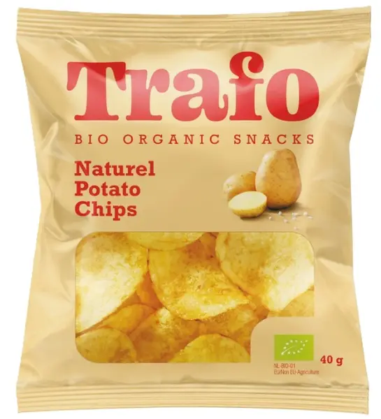 Chips bio cu sare, 40 g, Trafo