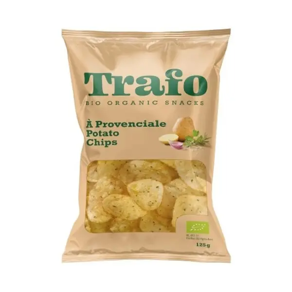 Chipsuri Bio de Cartofi cu Ierburi de Provence, 125 g, Trafo