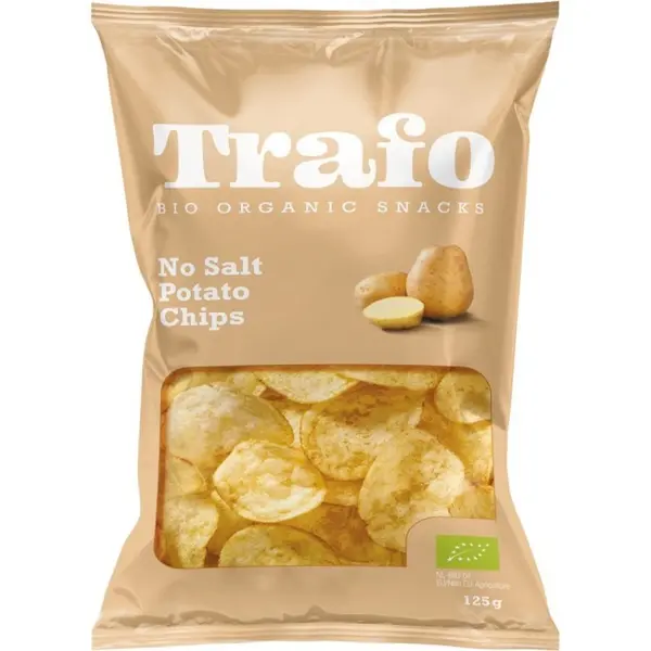 Chipsuri Bio fara Sare, 125 g, Trafo