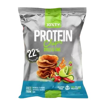 Chipsuri cu chili si lime cu 22% proteine, 50g, Enjoy