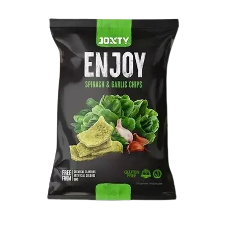 Chipsuri cu spanac si usturoi, 40g, Enjoy