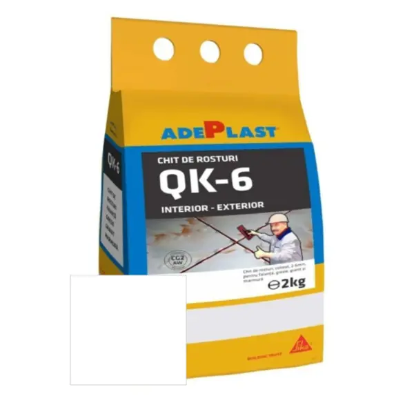 Chit de rosturi gresie si faianta Adeplast Quarz alb 5 Kg
