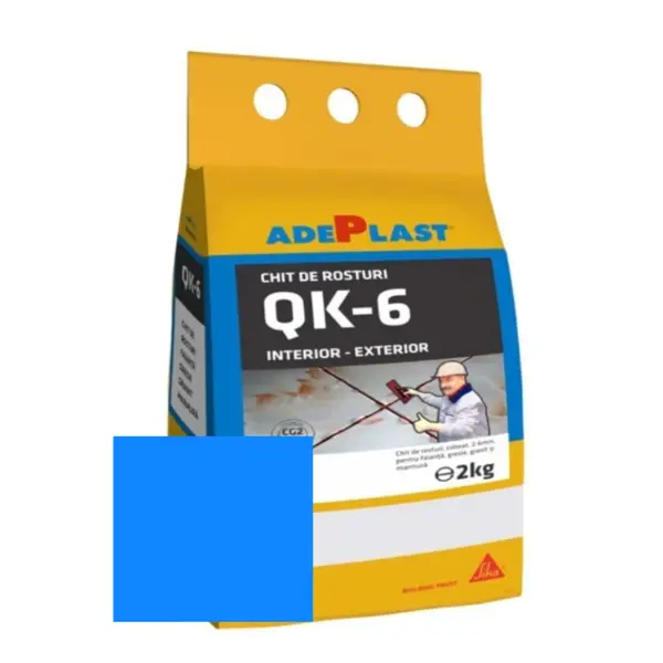 Chit de rosturi gresie si faianta Adeplast Quarz albastru inchis 2 Kg