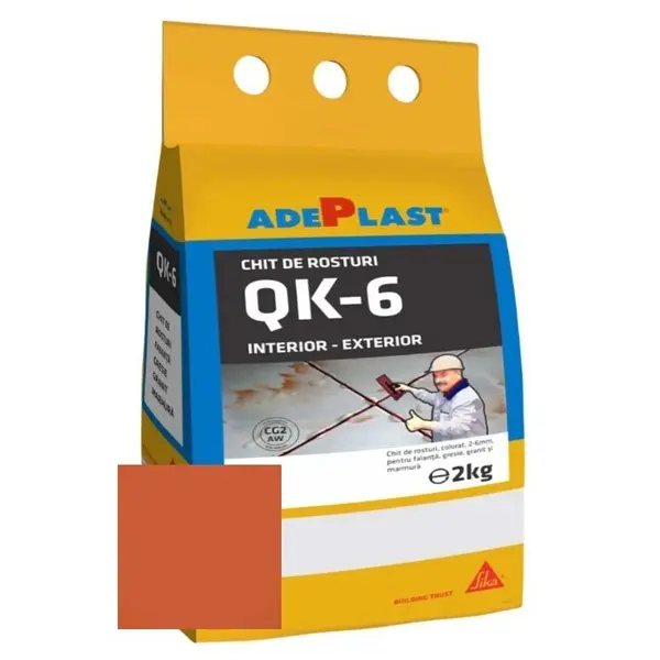 Chit de rosturi gresie si faianta Adeplast Quarz caramiziu inchis 5 Kg