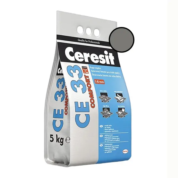 Chit de rosturi gresie si faianta Ceresit CE 33 Anthracite 2 Kg