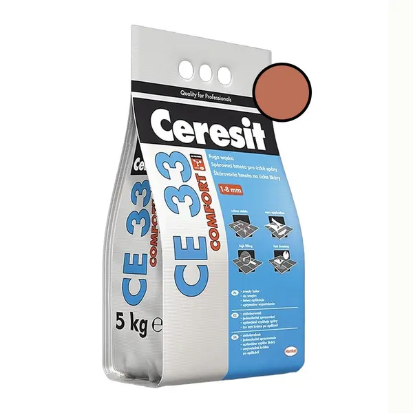 Chit de rosturi gresie si faianta Ceresit CE 33 Clinker 5 Kg