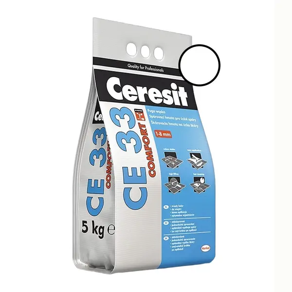 Chit de rosturi gresie si faianta Ceresit CE 33 White 2 Kg