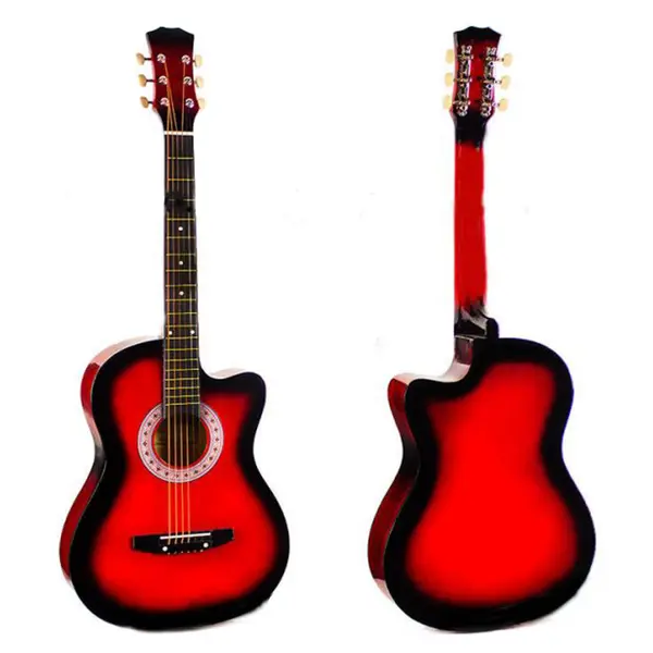 Chitara clasica 4 4 - 95 cm, rosie