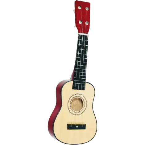 Chitara din lemn cu 4 corzi, pentru copii, 4 ani+, havaiana Ukulele, Goki UC201