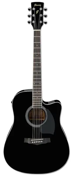 Chitara electrica acustica Ibanez - PF15ECE, Negru lucios