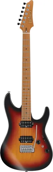 Chitară electrică Ibanez AZ2402 TFF cu husă, negru/maro