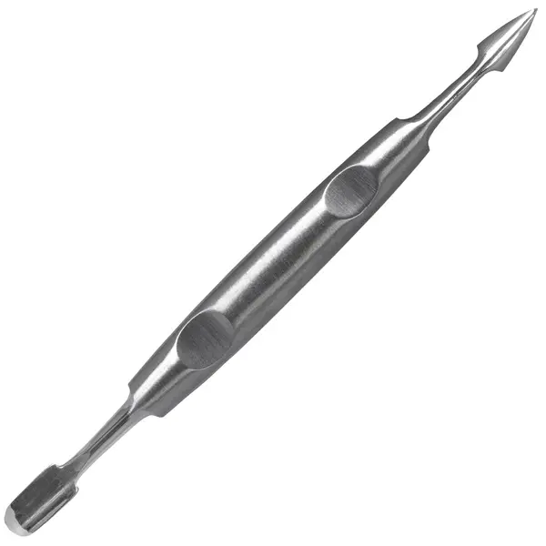 Chiureta PRIMA cu 2 capete, pentru manichiura si pedichiura, inox, 12cm