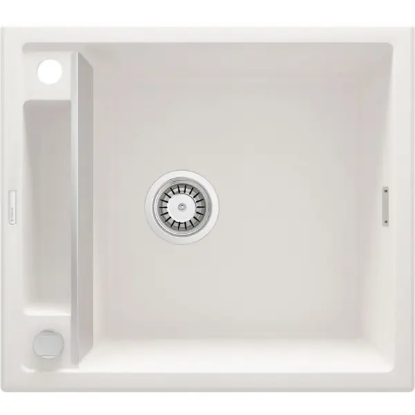 Chiuveta bucatarie compozit alba fara picurator Deante Magnetic