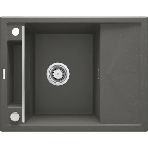 Chiuveta bucatarie compozit cu picurator antracit mat Deante Magnetic