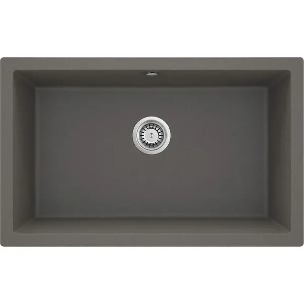 Chiuveta bucatarie compozit sub blat antracit metalic 80 cm Deante Corda