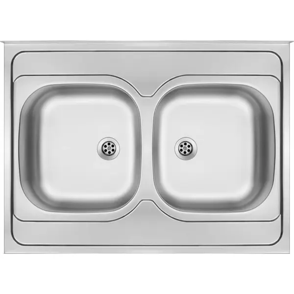 Chiuveta bucatarie inox cu doua cuve crom satin Deante Tango