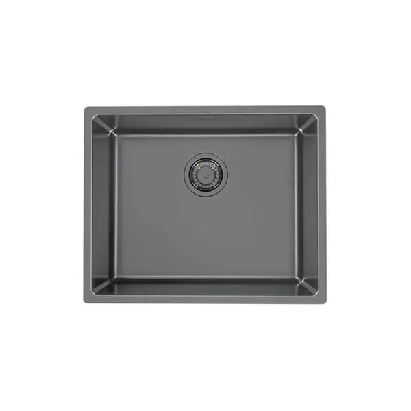 Chiuveta bucatarie inox culoare antracit, montare sub blat, Alveus Monarch Kombino 50