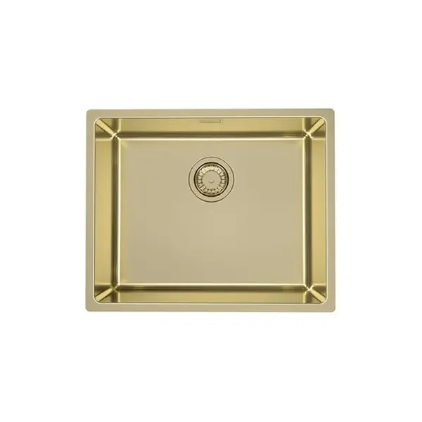Chiuveta bucatarie inox culoare aurie, montare sub blat, Alveus Monarch Kombino 50