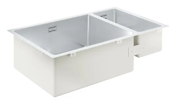Chiuveta de bucatarie Grohe K700 31575SD1, 2cuve, 76 x 45 cm, montare in/pe blat, sistem de scurgere, Otel inoxidabil