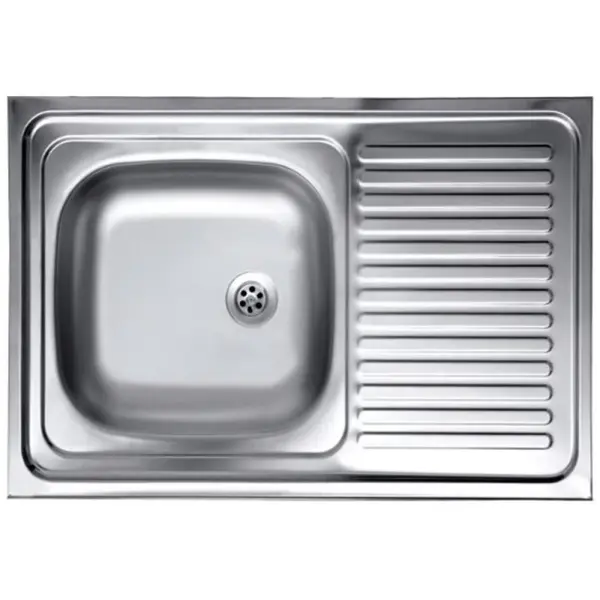 Chiuveta din Inox, Blat cu Picurator Stanga, Dimensiune 43.5 x 76 cm, Zilan