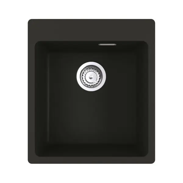 Chiuveta Franke MRG 610-39, Fragranite, Dreptunghiulara, Fara picurator, 50 x 44 cm, Negru