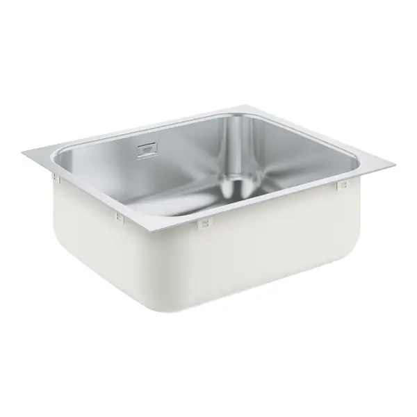Chiuveta otel inoxidabil Grohe K200 31719SD0, 1 cuva, fara picurator, kit montaj si scurgere, Inox