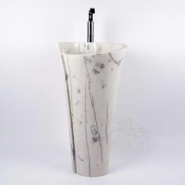 Chiuveta Tao Milos - Marmura Calacatta Lilac, 42 x 85 cm