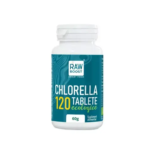 Chlorella Tablete ECO - Flacon - Regenerare, Detoxifiere | Rawboost
