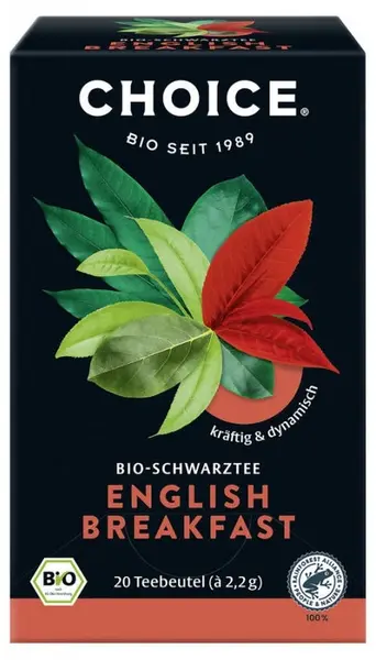 Choice Ceai bio, English Breakfast, 20 plicuri