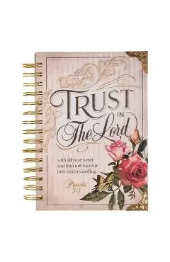 Christian Art Gifts Journal W/Scripture for Women Trust in the Lord Butterfly Proverbs 3:4 Bible Verse Burgundy 192 Ruled Pages, Large Hardcover Noteb - Christianart Gifts