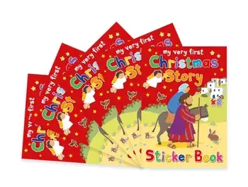 Christmas Story Sticker Book. Pack of 5, New ed, Paperback/***
