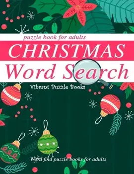 Christmas word search puzzle book for adults.: Word find puzzle books for adults, Paperback/Vibrant Puzzle Books