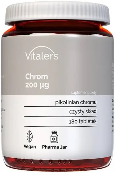 Chrom, 200 µg, 180 tablete, Vitaler's