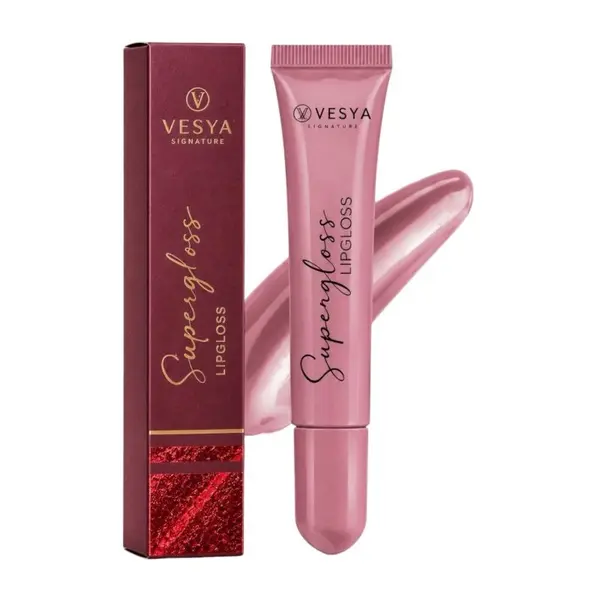 ChromArt Supergloss Birthday Cake by Vesya Signature – Luciu de buze cu aromă de tort aniversar, 10 g